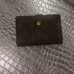 Louis Vuitton Brown Wallet Card Holder Elegant Accessory